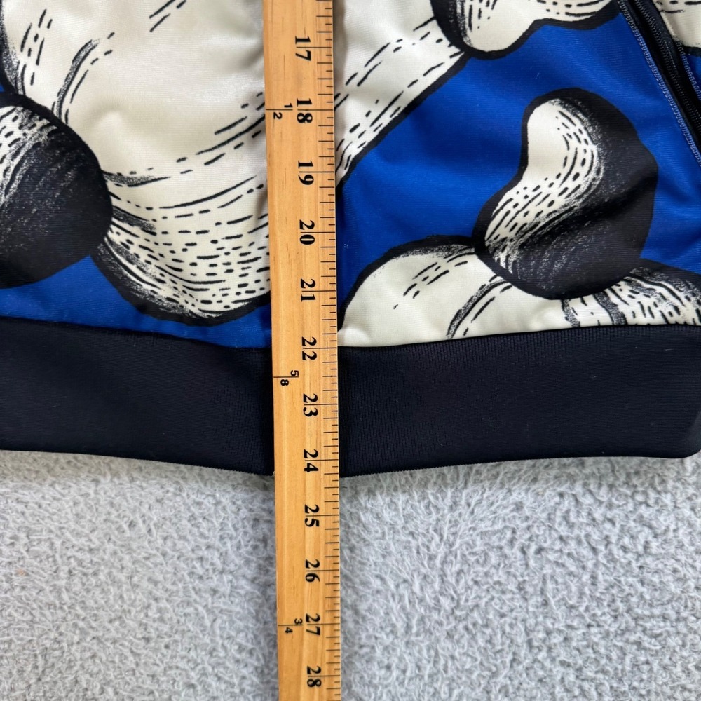 Adidas Womens Tropical Cashew Print Track Jacket Blue Orange XS - Picture 5 of 8